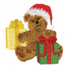 Santa Teddy with Gifts