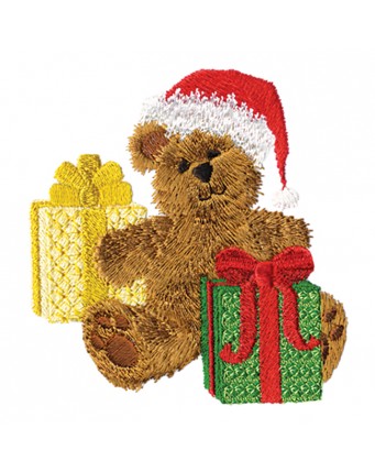 Santa Teddy with Gifts